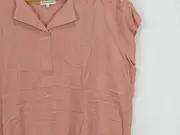 Vorschaubild 4 von Damen Hemdbluse Gr. 40 Rosa Casual Kurzarm Viskose