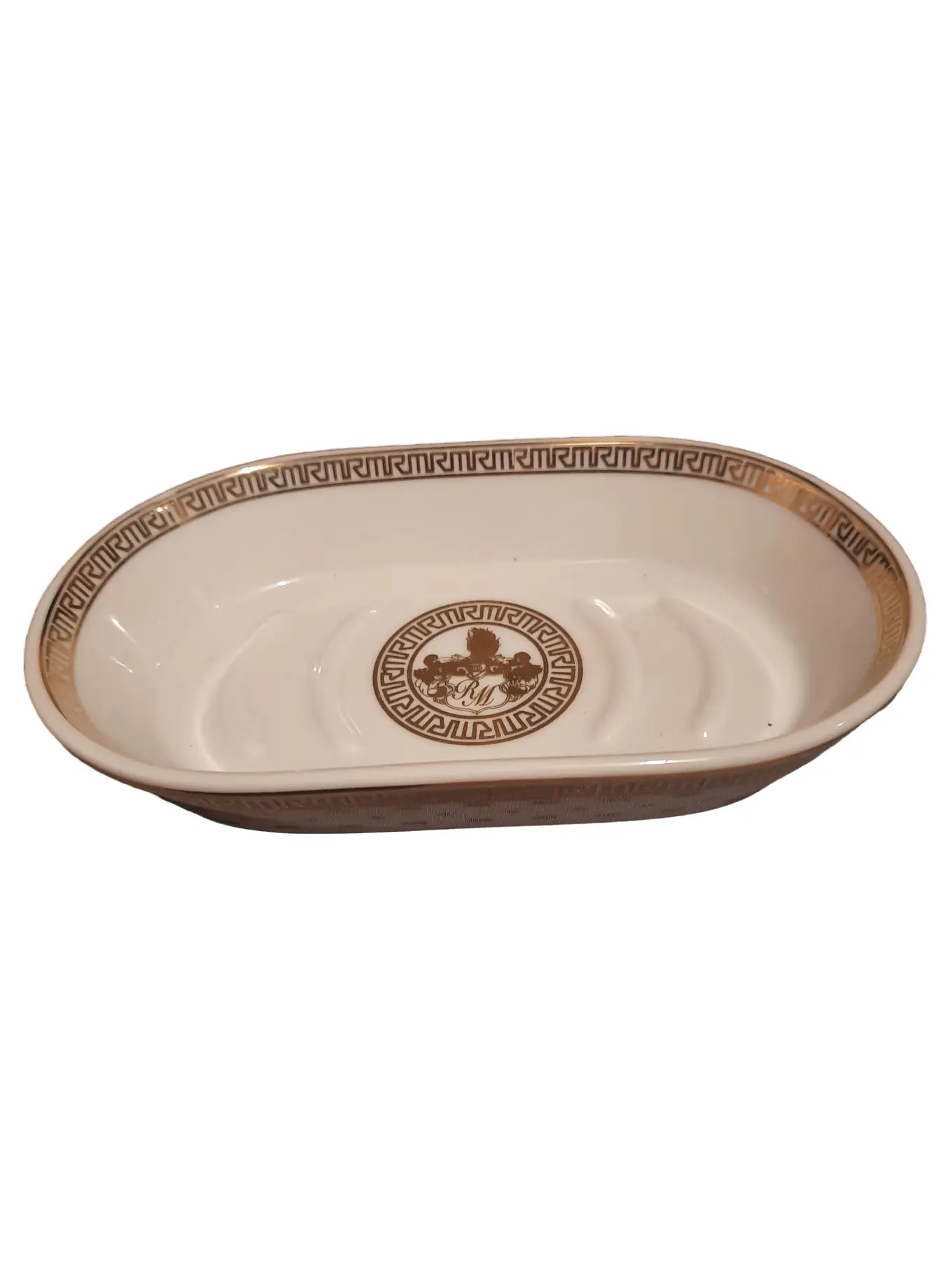 RICARDA M. Elegante Seifenschale Keramik Weiß Bad Accessoire