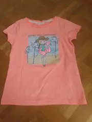 Vorschaubild 2 von Mädchen T-Shirt Flamingo Print Gr. 104/110 Orange Sommer