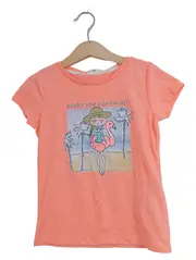 Vorschaubild 1 von Mädchen T-Shirt Flamingo Print Gr. 104/110 Orange Sommer