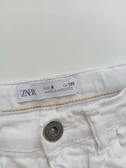 Vorschaubild 3 von Kinder Shorts Weiß Gr. 128 Baumwolle Elastan