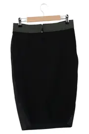 Vorschaubild 2 von Damen Lederrock Schwarz Elegant Vintage Gr. 38/M Midirock