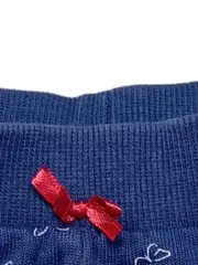 Vorschaubild 4 von Stoffhose Mädchen Gr. 68 Blau Tiermotiv Schleife Baumwolle