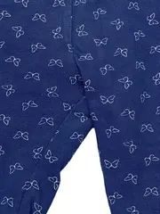 Vorschaubild 5 von Stoffhose Mädchen Gr. 68 Blau Tiermotiv Schleife Baumwolle