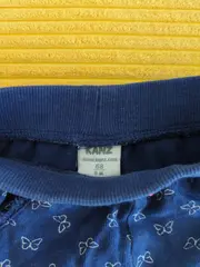 Vorschaubild 3 von Stoffhose Mädchen Gr. 68 Blau Tiermotiv Schleife Baumwolle