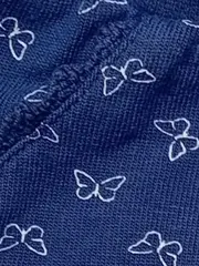 Vorschaubild 6 von Stoffhose Mädchen Gr. 68 Blau Tiermotiv Schleife Baumwolle