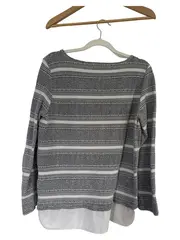 Vorschaubild 2 von Damen Pullover Gestreift Gr. 38/M Casual Mehrfarbig