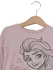 Vorschaubild 3 von Frozen Elsa Mädchen Langarmshirt Gr. 92 Rosa Glitzer