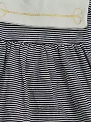 Vorschaubild 3 von Sommerkleid Mädchen Gr. 74 Maritim Gestreift Mehrfarbig Baumwolle