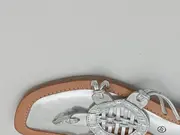 Vorschaubild 5 von Zehentrenner Damen Gr. 37 Silber Leder Freizeit Feminin