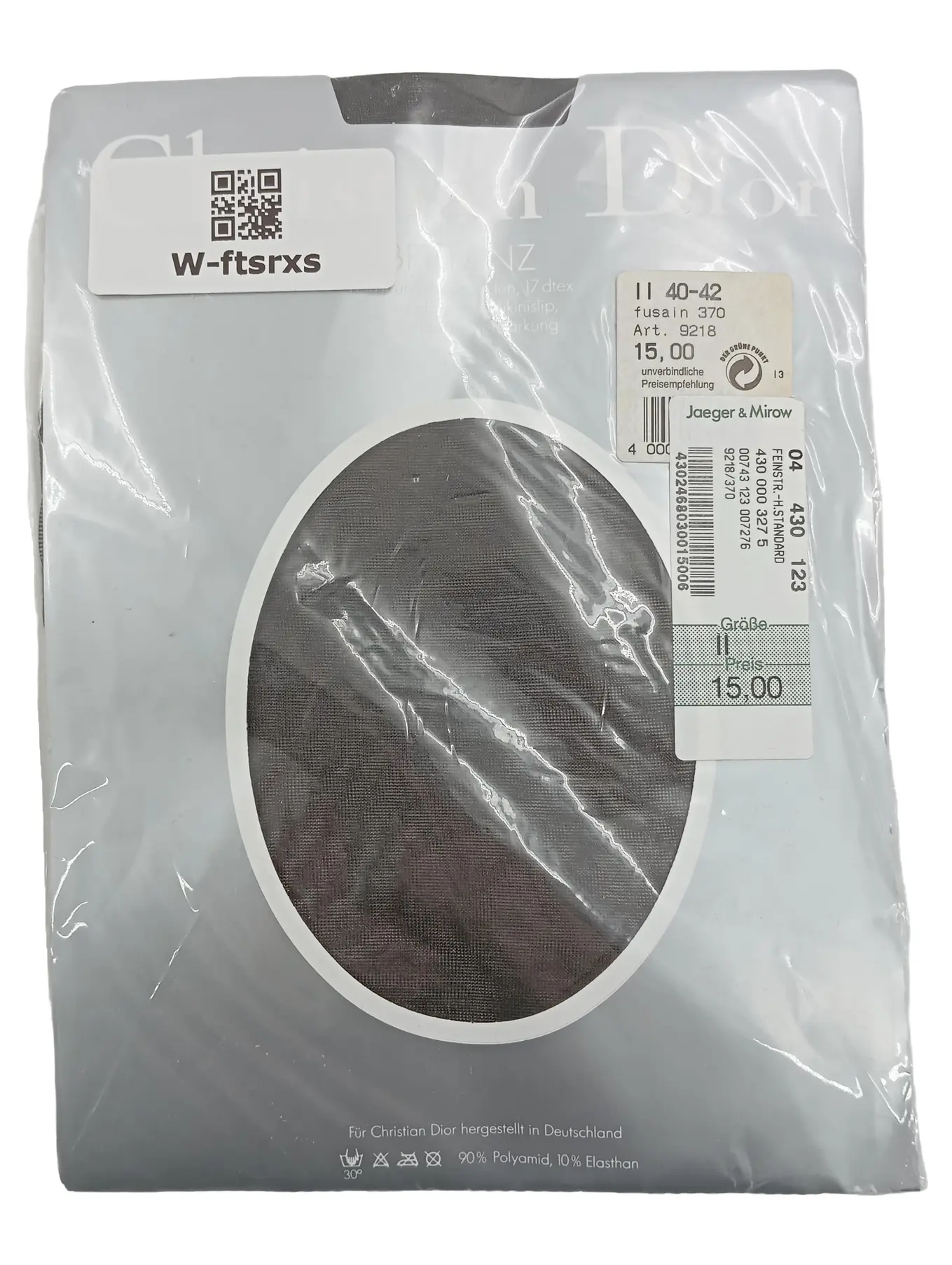 CHRISTIAN DIOR Damen Strumpfhose Brillanz Gr. 40/42 Schwarz Basic