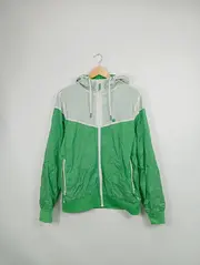 Vorschaubild 2 von Herren Leichte Jacke Grün S Kapuze Outdoor Sportlich Nylon