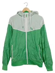 Vorschaubild 1 von Herren Leichte Jacke Grün S Kapuze Outdoor Sportlich Nylon