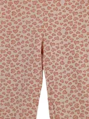 Vorschaubild 2 von Jogginghose Herz Muster Rosa Gr. 110 Baumwolle Casual Mädchen