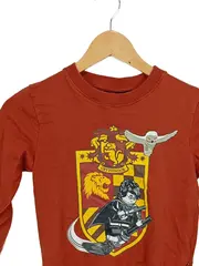 Vorschaubild 2 von Kinder Pullover Gr. 128 Rot Baumwolle Logo Print Freizeit