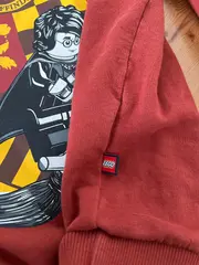 Vorschaubild 3 von Kinder Pullover Gr. 128 Rot Baumwolle Logo Print Freizeit