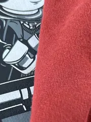 Vorschaubild 4 von Kinder Pullover Gr. 128 Rot Baumwolle Logo Print Freizeit