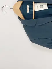 Vorschaubild 3 von Damen Leichte Jacke Blazer Gr. 38 Petrol Viskose Casual