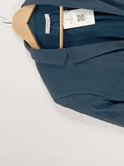 Vorschaubild 2 von Damen Leichte Jacke Blazer Gr. 38 Petrol Viskose Casual