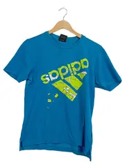 Vorschaubild 1 von T-Shirt Herren Gr. S Türkis Sportshirt Logo-Print Kurzarm