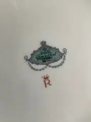 Vorschaubild 2 von Essteller Teller Porzellan Weiß Rosenmuster Klassisch 20cm