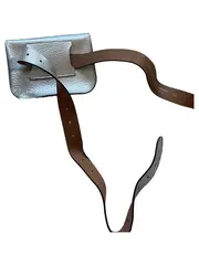 Vorschaubild 4 von Silberne Gürteltasche Leder Elegant Damen Bauchtasche Hip Bag
