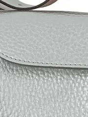 Vorschaubild 3 von Silberne Gürteltasche Leder Elegant Damen Bauchtasche Hip Bag