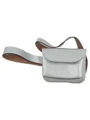 Vorschaubild 1 von Silberne Gürteltasche Leder Elegant Damen Bauchtasche Hip Bag