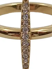 Vorschaubild 4 von Damen Ring Gold Zirkonia Stab Design Gr. 48 Elegant