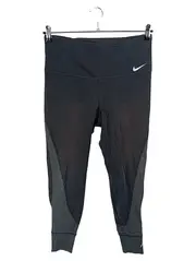 Vorschaubild 1 von Damen Leggings Sporthose Tight Schwarz Grau Größe L Laufen