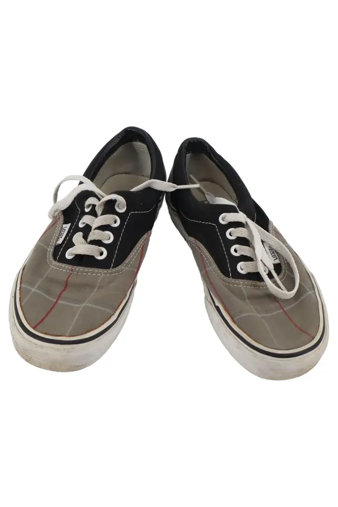 VANS Damen Sneaker low 37 Grau Kariert Streetwear Freizeitschuh