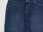 Vorschaubild 5 von EDC Damen Jeansrock Blau Casual Midirock Baumwolle Gr. 40 L Fransen