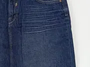 Vorschaubild 3 von EDC Damen Jeansrock Blau Casual Midirock Baumwolle Gr. 40 L Fransen