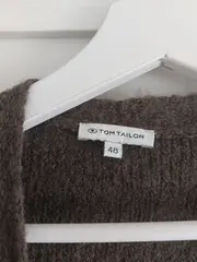 Vorschaubild 2 von Strickjacke Damen Gr. 48 Oliv Casual Langarm