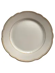 Vorschaubild 1 von Platzteller Porzellan Oval 24cm Klassisch Festlich Weiß