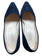Vorschaubild 1 von Pumps Damen Blau Wildleder Elegant Gr. 38 Business Schuhe