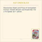 Vorschaubild 4 von Schmidt Bringsels Stadt Land Fluss Quizspiel Reisespiel ab 7 Jahre