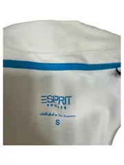 Vorschaubild 3 von Poloshirt Damen Kurzarm Polokragen Logo Print Weiß Gr. S