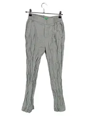 Vorschaubild 1 von Leinenhose Damen Gr. 36 Grau Stoffhose