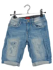 Vorschaubild 1 von Jeans Shorts Kinder Gr. 146 Blau Destroyed Used-Look