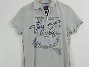 Vorschaubild 3 von Damen Poloshirt Gr. 38/M Grau Casual Sportlich Maritim
