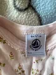 Vorschaubild 3 von Baby Body Mädchen Langarm Blumenmuster Rosa Gr. 68