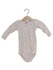 Vorschaubild 1 von Baby Body Mädchen Langarm Blumenmuster Rosa Gr. 68