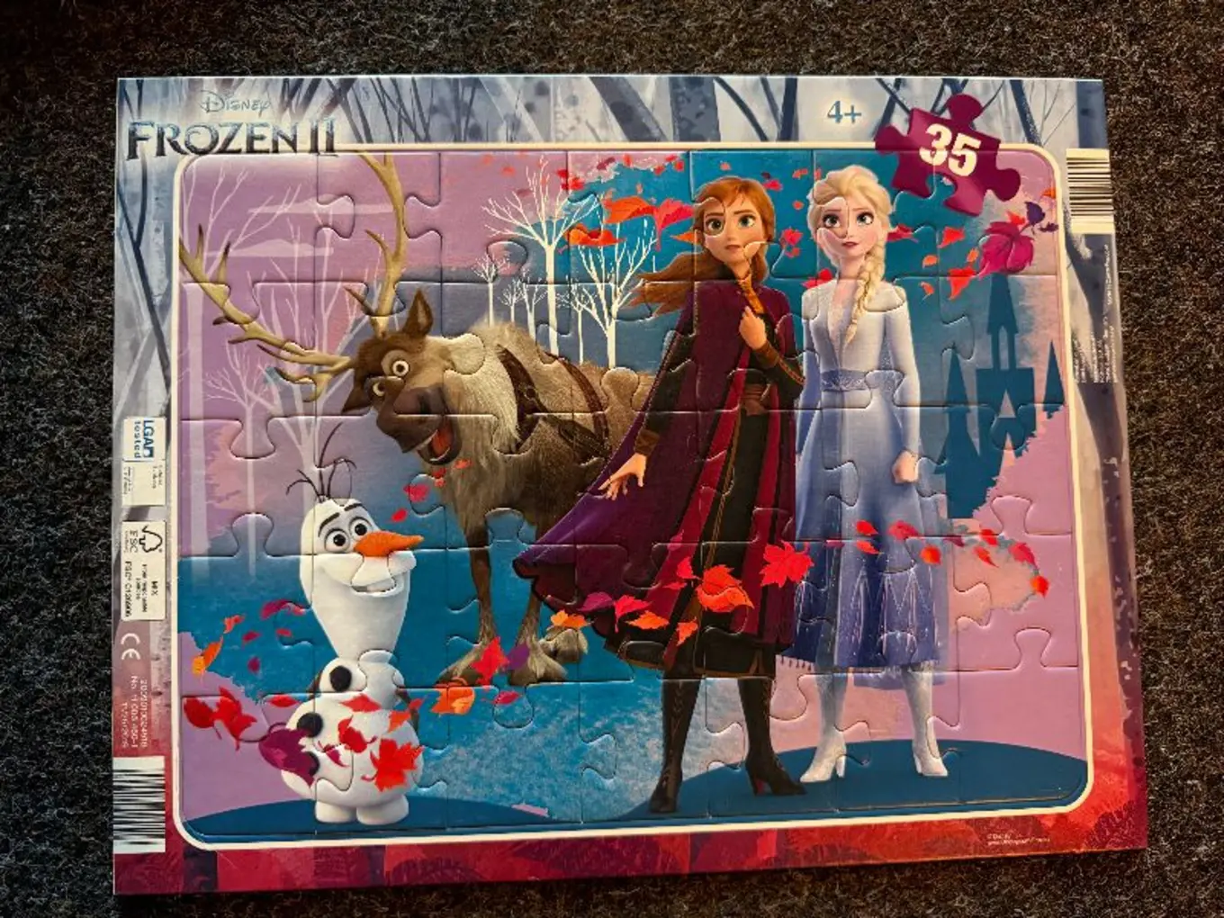 DISNEY Frozen 2 Puzzle 35 Teile Kinder Anna Elsa Olaf Rentier Sven Mädchen