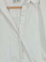 Vorschaubild 5 von Damen Hemdbluse Gr. 40/L Weiß Casual Langarm