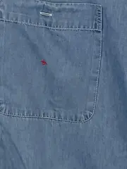 Vorschaubild 2 von Herren Jeanshemd Blau Gr. 52/XL Casual Langarm