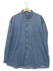Vorschaubild 1 von Herren Jeanshemd Blau Gr. 52/XL Casual Langarm