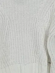 Vorschaubild 3 von Damen Pullover Strickpullover Weiß Gr. 36/S Casual