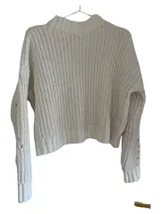 Vorschaubild 2 von Damen Pullover Strickpullover Weiß Gr. 36/S Casual