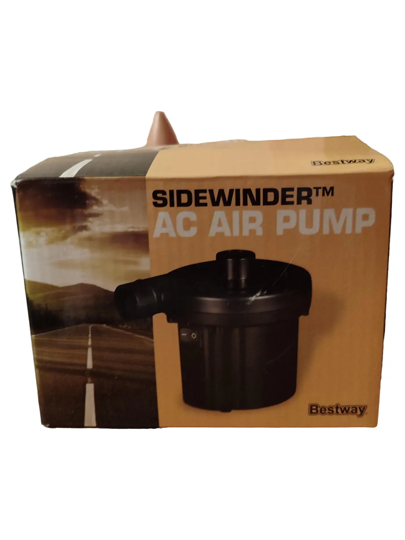 BESTWAY Luftpumpe Sidewinder AC elektrisch Schwarz für Schlauchboot Pool